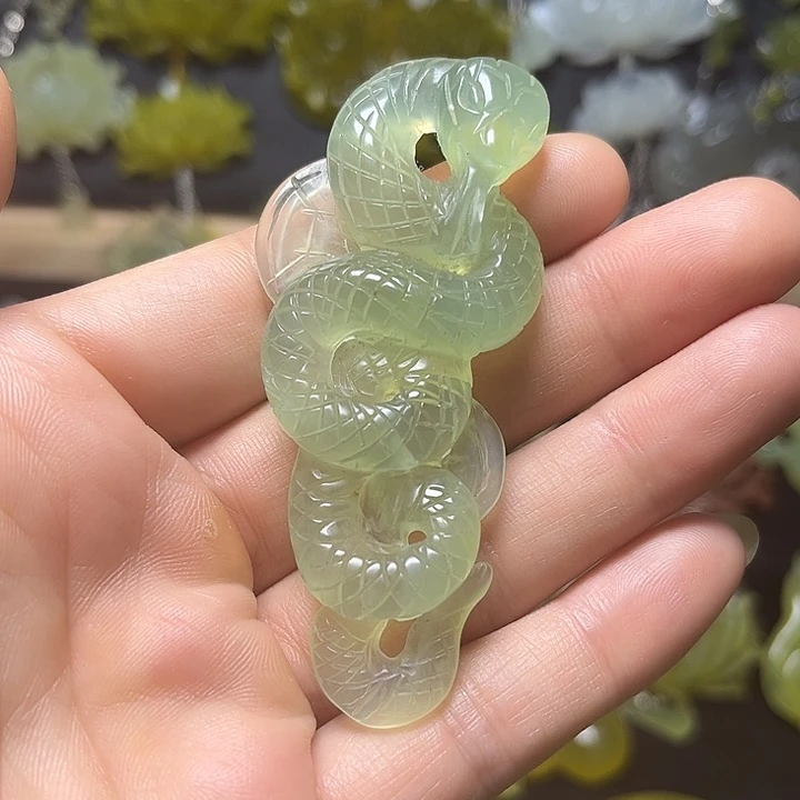 未镶嵌蛇纹石玉发饰