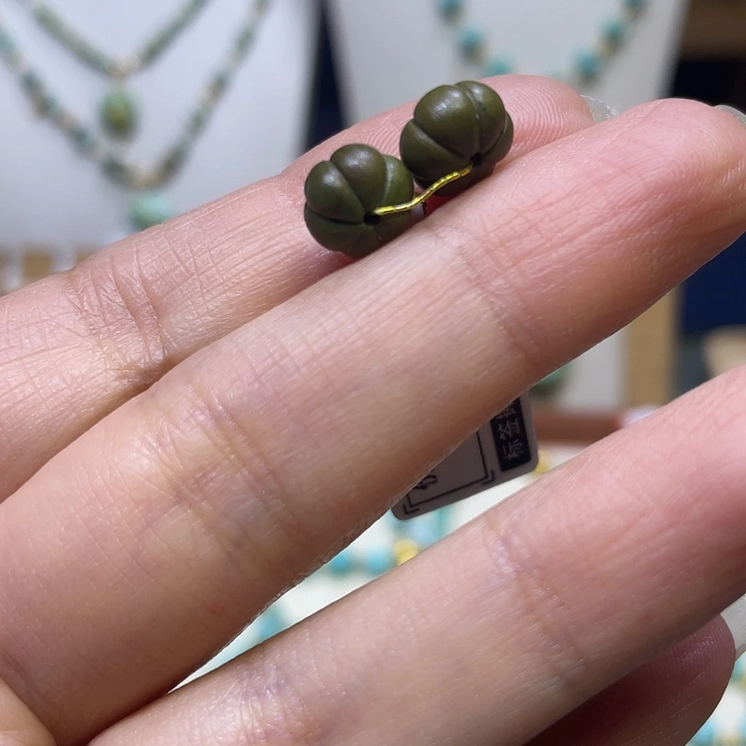 绿松石未镶嵌南瓜珠