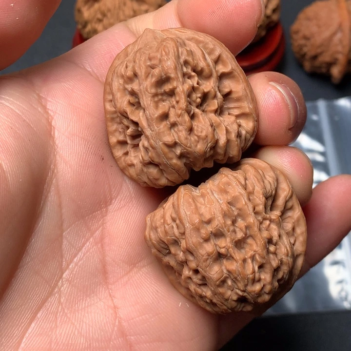 把件文玩核桃35凹底1307