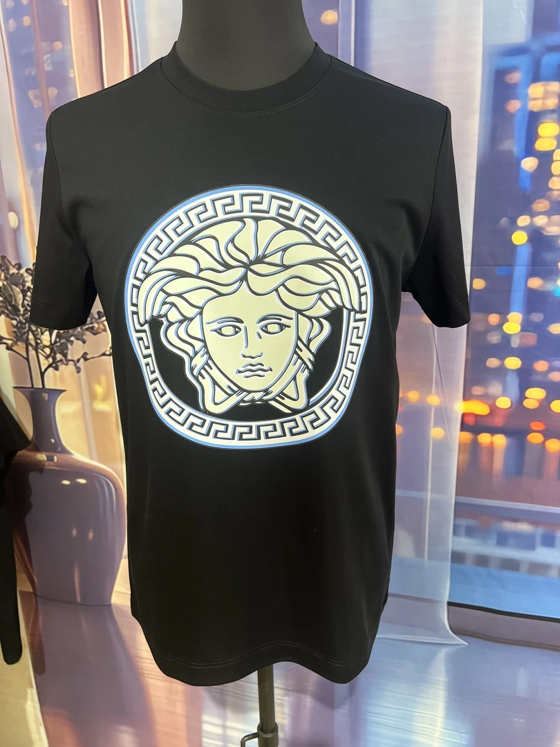 【轻奢印花工艺】新款轻奢短袖丝光棉轻奢男装T恤