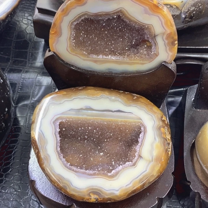 未镶嵌珠宝半成品水晶黄啵啵盆