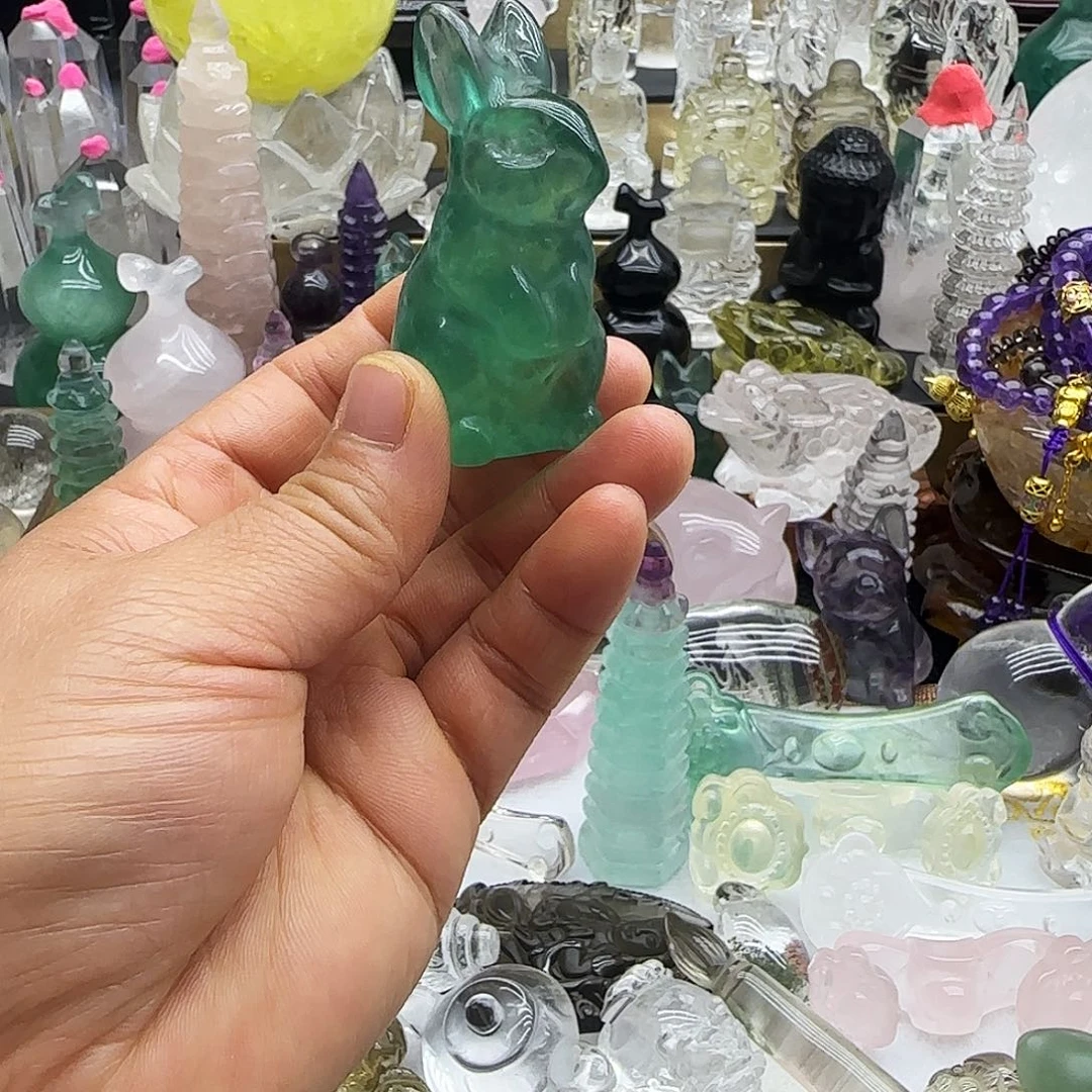 车挂紫晶未镶嵌摆件