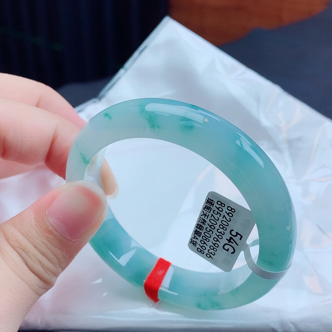 翡翠手镯未镶嵌天然缅甸翡翠A货手镯