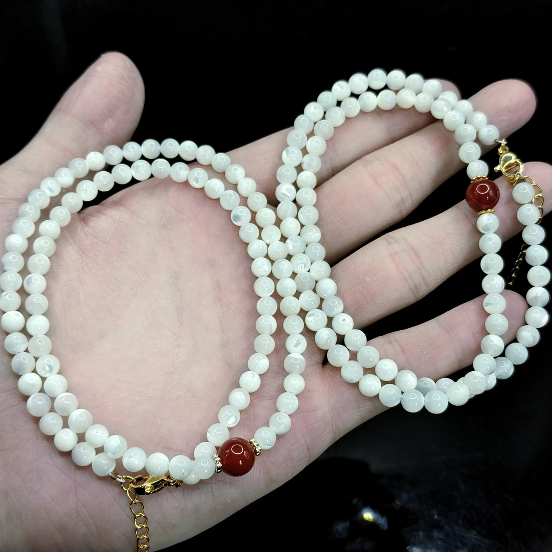 【李想精选】贝母DIY公主链X13【多样性发其一】约8-5mm