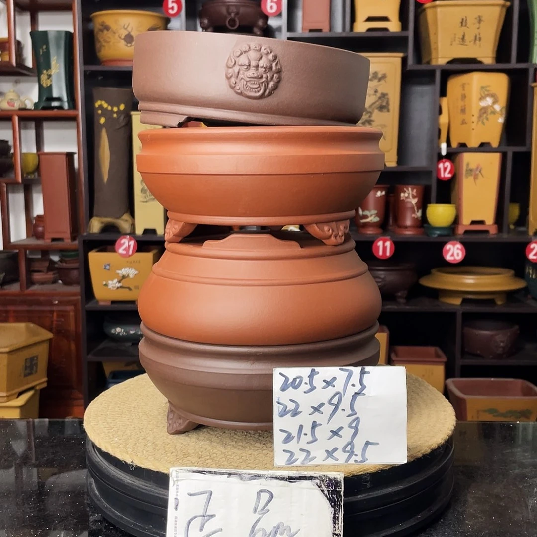 紫砂D-婉秋紫砂花盆