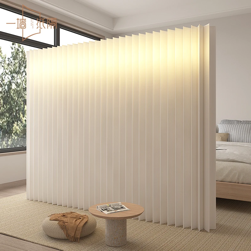 发光纸屏风隔断墙客厅美容院创意直播背景假墙办公室隔断挡板自装