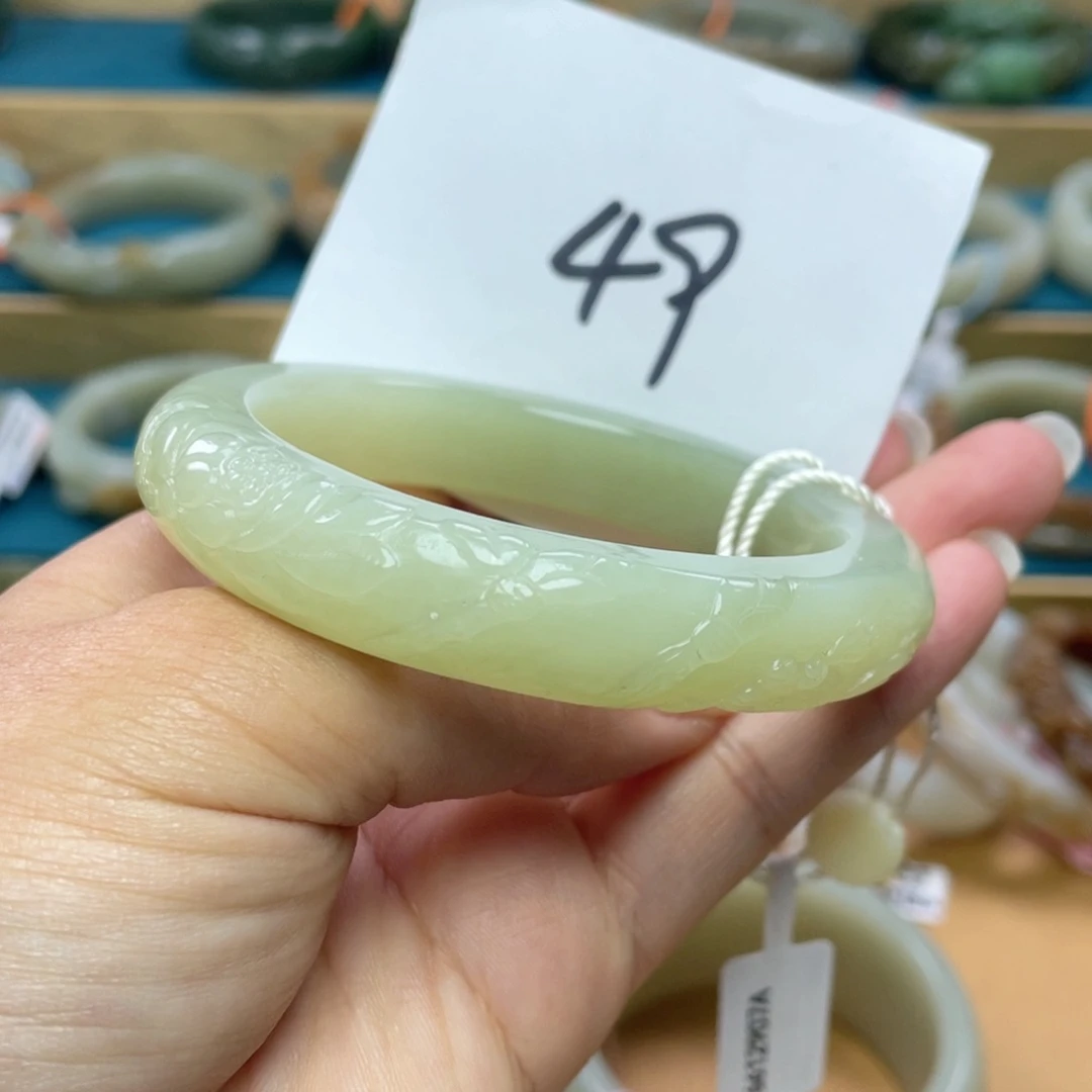 未镶嵌手镯和田玉圈口58