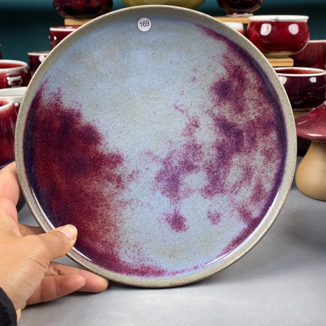 瓷片纯手工制作……微微瑕直径21