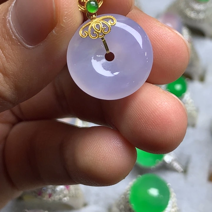 翡翠未镶嵌戒指金镶