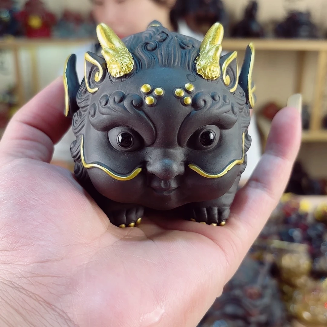 紫砂茶宠紫陶树脂茶宠摆件