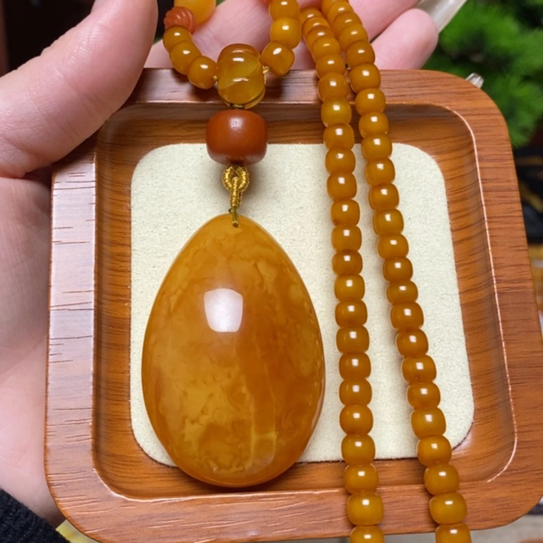 【闪购商品】蜜蜡颈饰未镶嵌项链