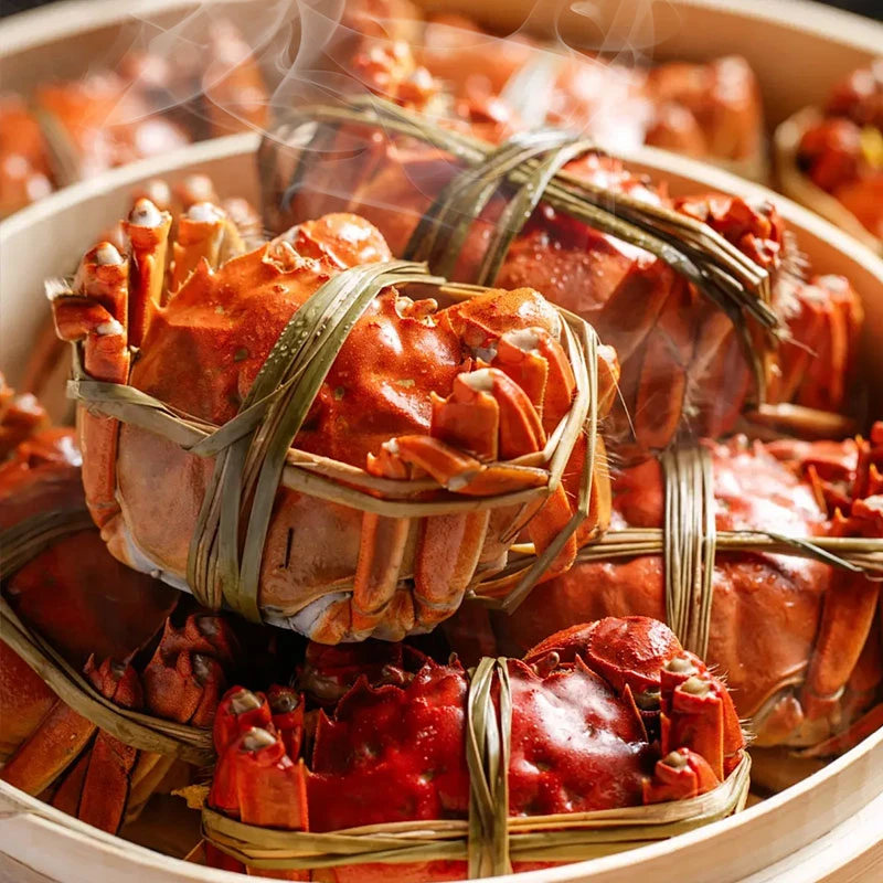 【活蟹现发】大闸蟹公蟹5.1-4.8两母蟹4.1-3.8两4/6/8+2只苏州活蟹