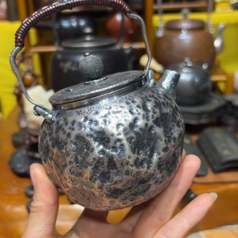 蜜安罐瓷香炉锡茶则