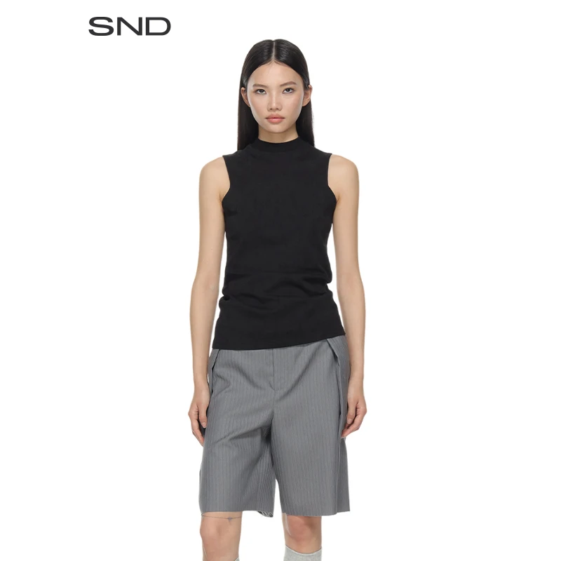 【DANS FEU 设计师品牌】SND SS25 小圆领无袖T恤 简约