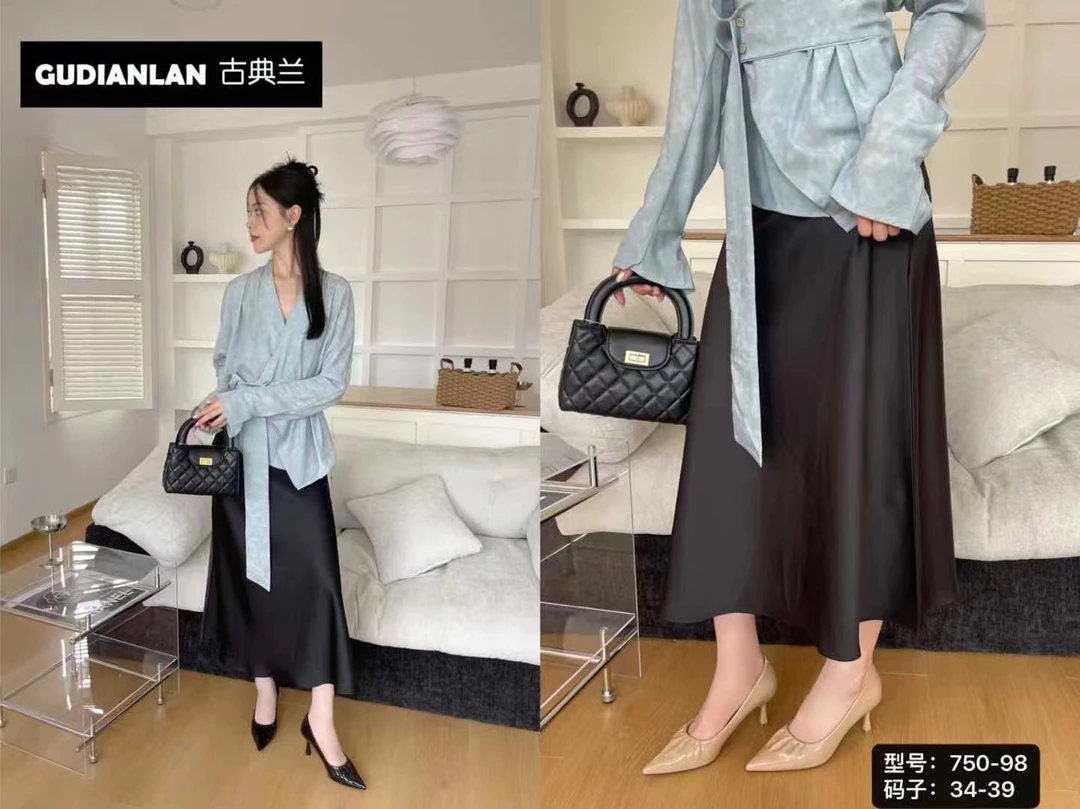 淑女风优雅气质尖头百搭单鞋