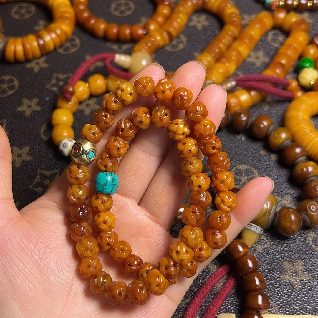 香榧木藏区手串牛骨