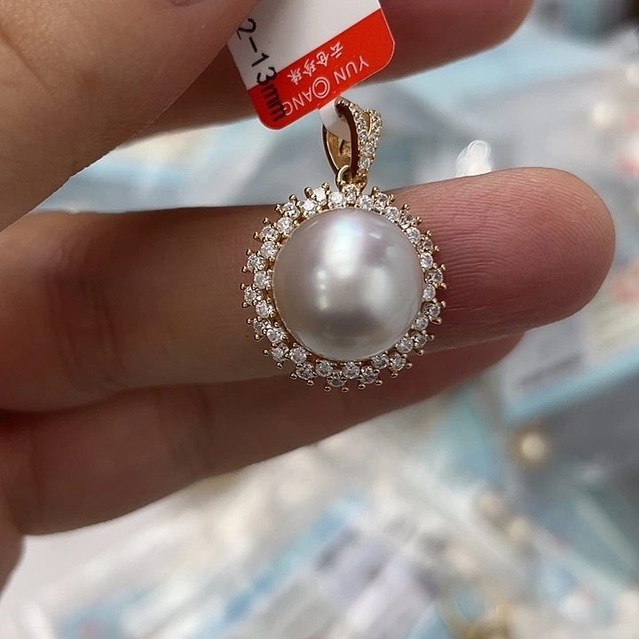 海水珍珠颈饰银S925镶嵌
