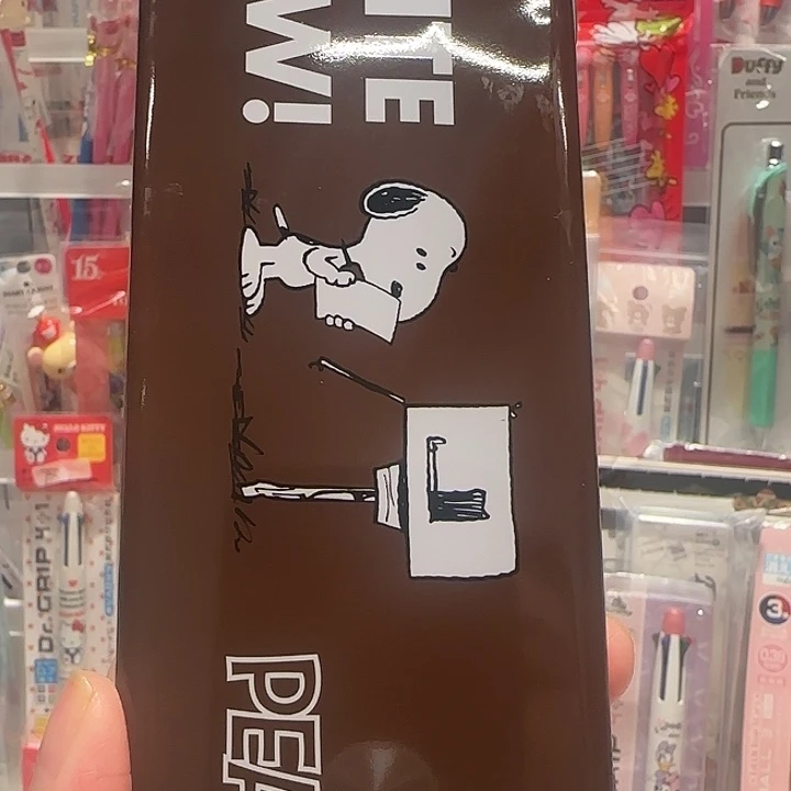 史努比棕色钢笔一套