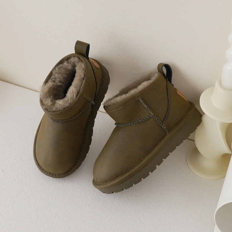 韩系童雪地靴秋冬厚毛保暖一脚蹬239013