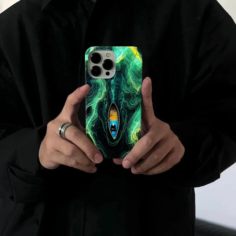 暗流涌动适用苹果16pro创意手机壳15promax个性14小众13/12/ins