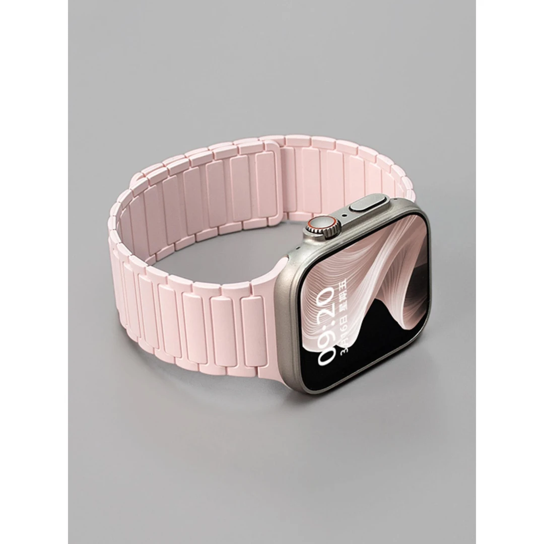 适用华为fit3新款创意装甲硅胶fit4华为watchfit4女款FIT表带磁吸