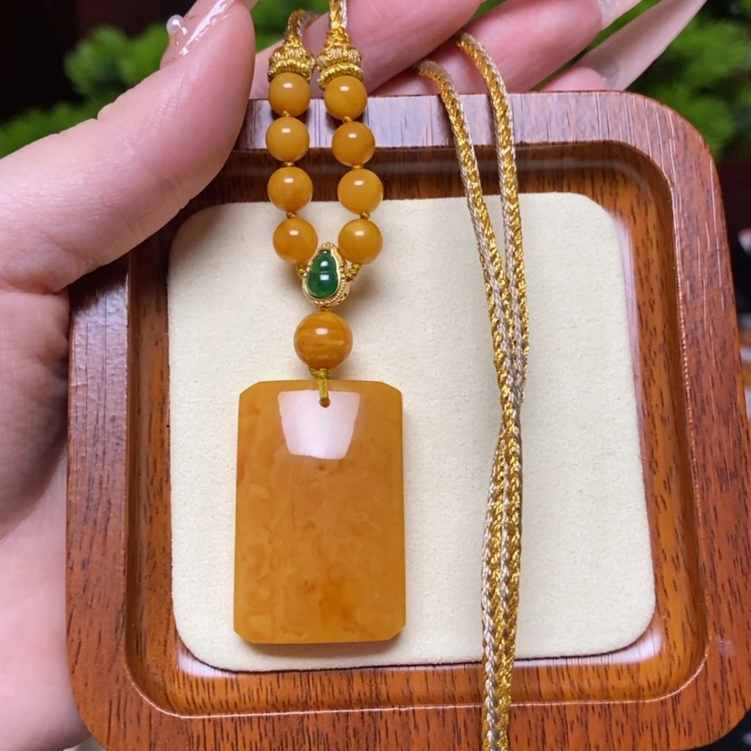 【闪购商品】蜜蜡颈饰未镶嵌项链