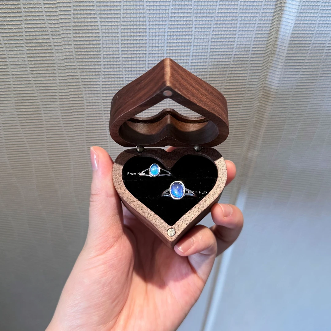 925银戒指 蓝闪蝶纯银素对戒简约气质蓝色绿色精致创意经典浪漫