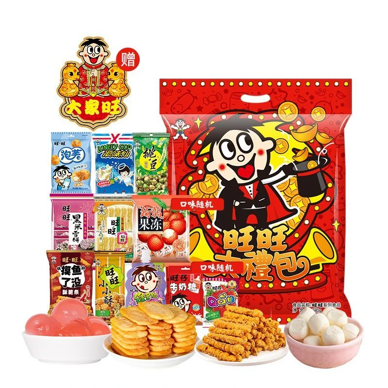 旺旺大礼包过年680g*3袋装整箱送礼年货休闲食品蛇年雪饼走亲戚用