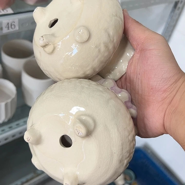 微瑕陶瓷花盆满9.9发