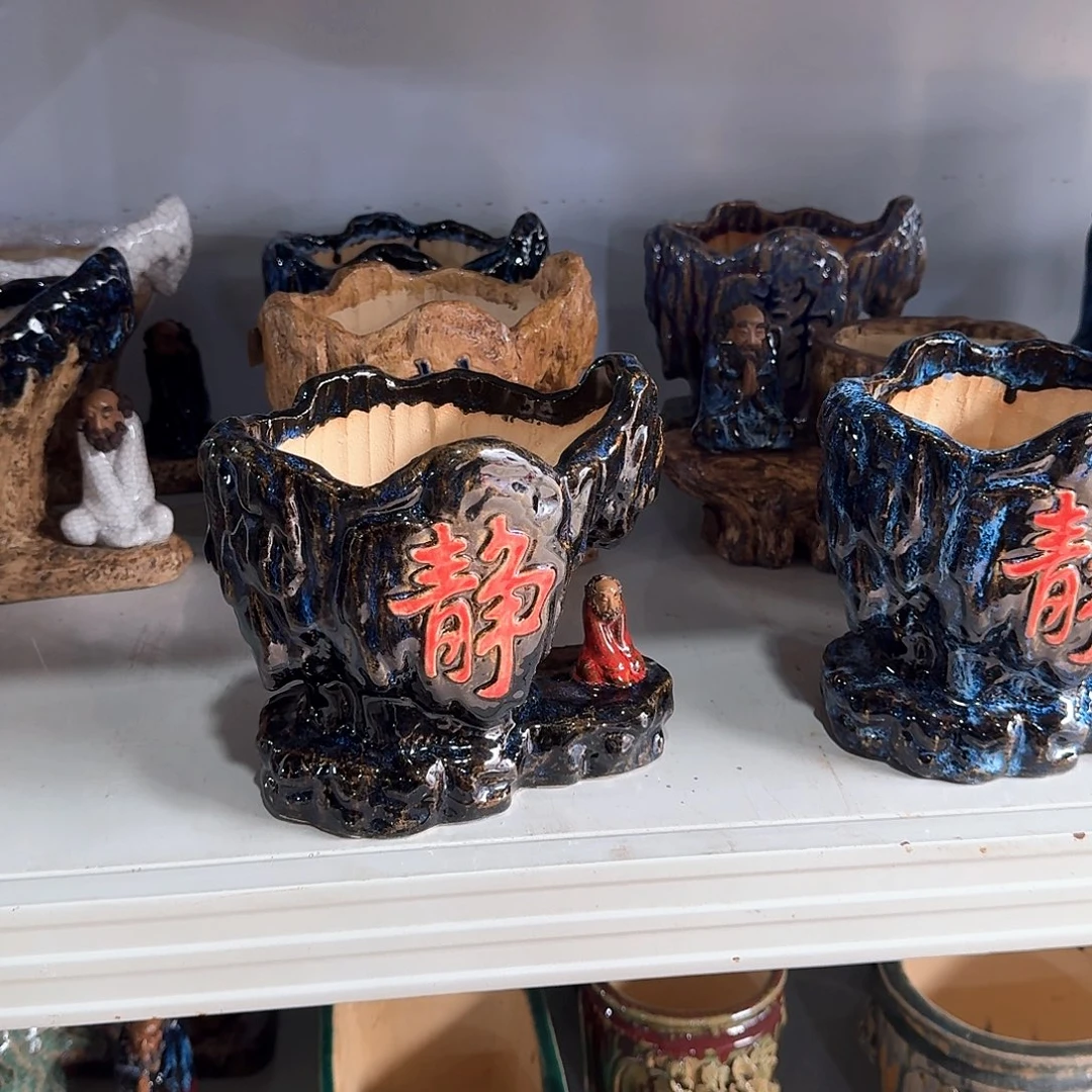 万***腾精品石湾花盆高端