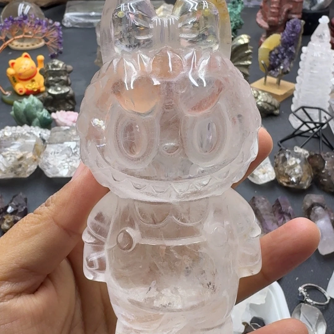 *****石材啦啦白水晶的