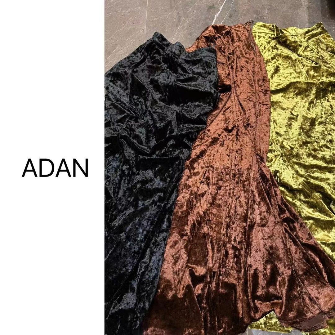 现货新款【初秋裙子】秋季轻奢时尚显瘦长款半身鱼尾裙