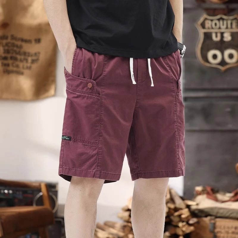真维斯重磅工装短裤男夏季宽松潮牌五分裤休闲中裤时尚男士半裤子