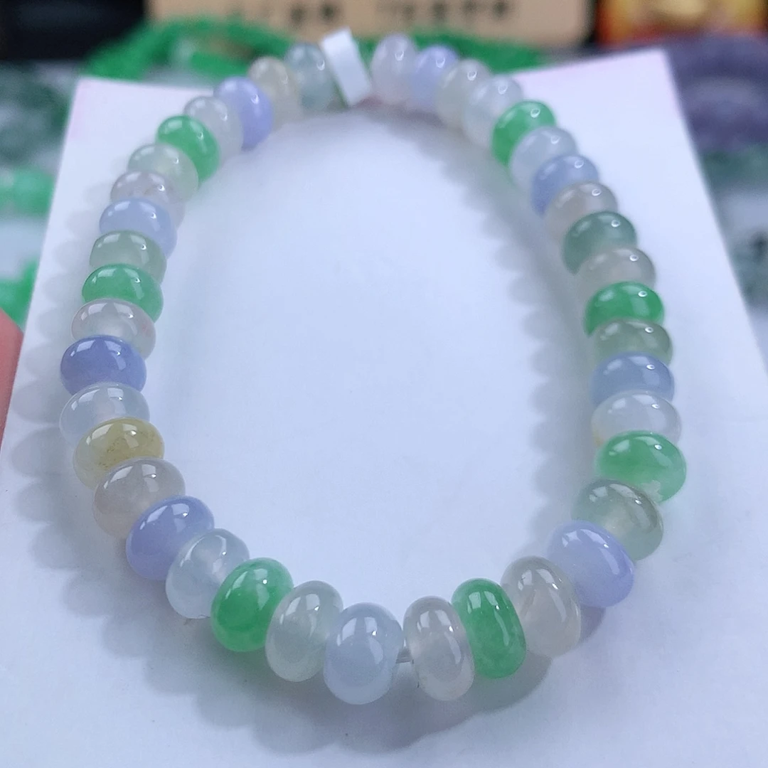 翡翠手链未镶嵌卡7.2mm