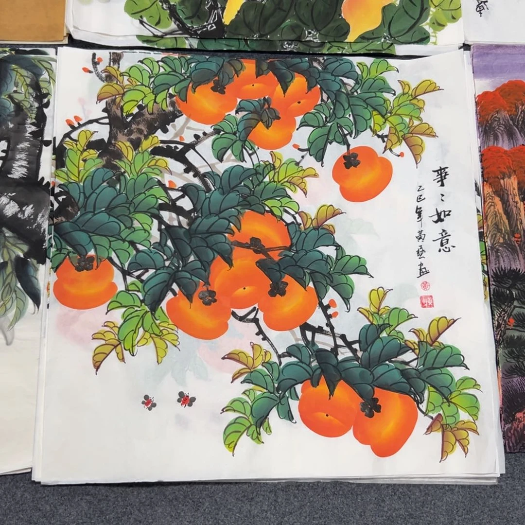 国画尺寸70✖️70斗方手绘画