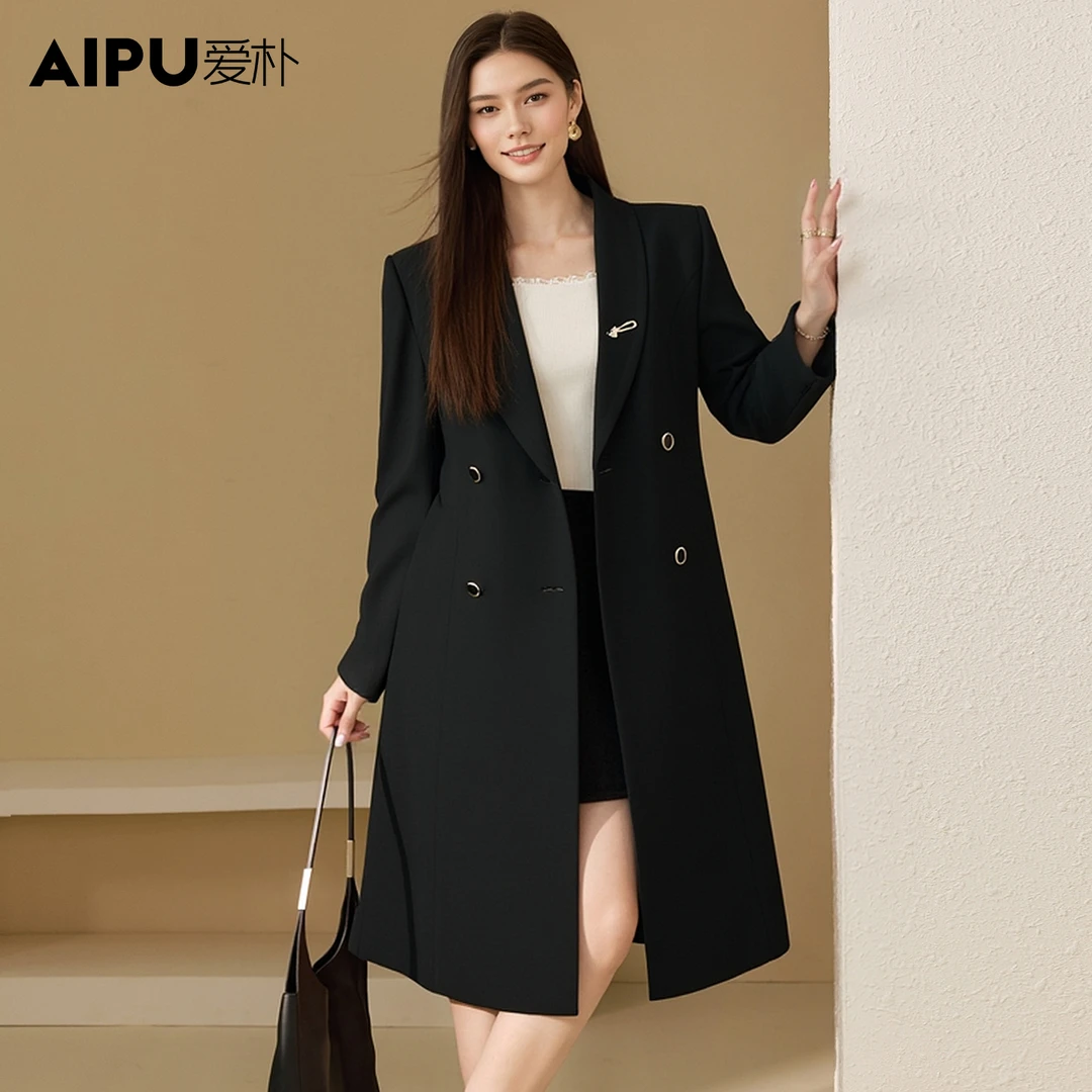 爱朴大码女装110斤到205斤秋季新款加宽加大高级感时尚外套5864
