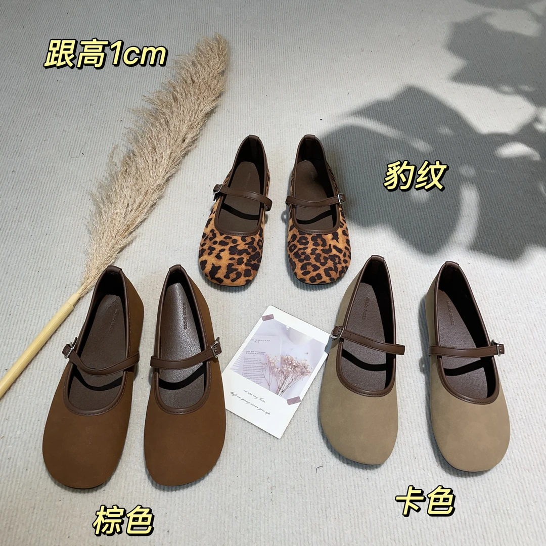【Si&华严选】玛丽珍鞋平底单鞋韩版温柔晚晚鞋浅口豆豆鞋1059-2