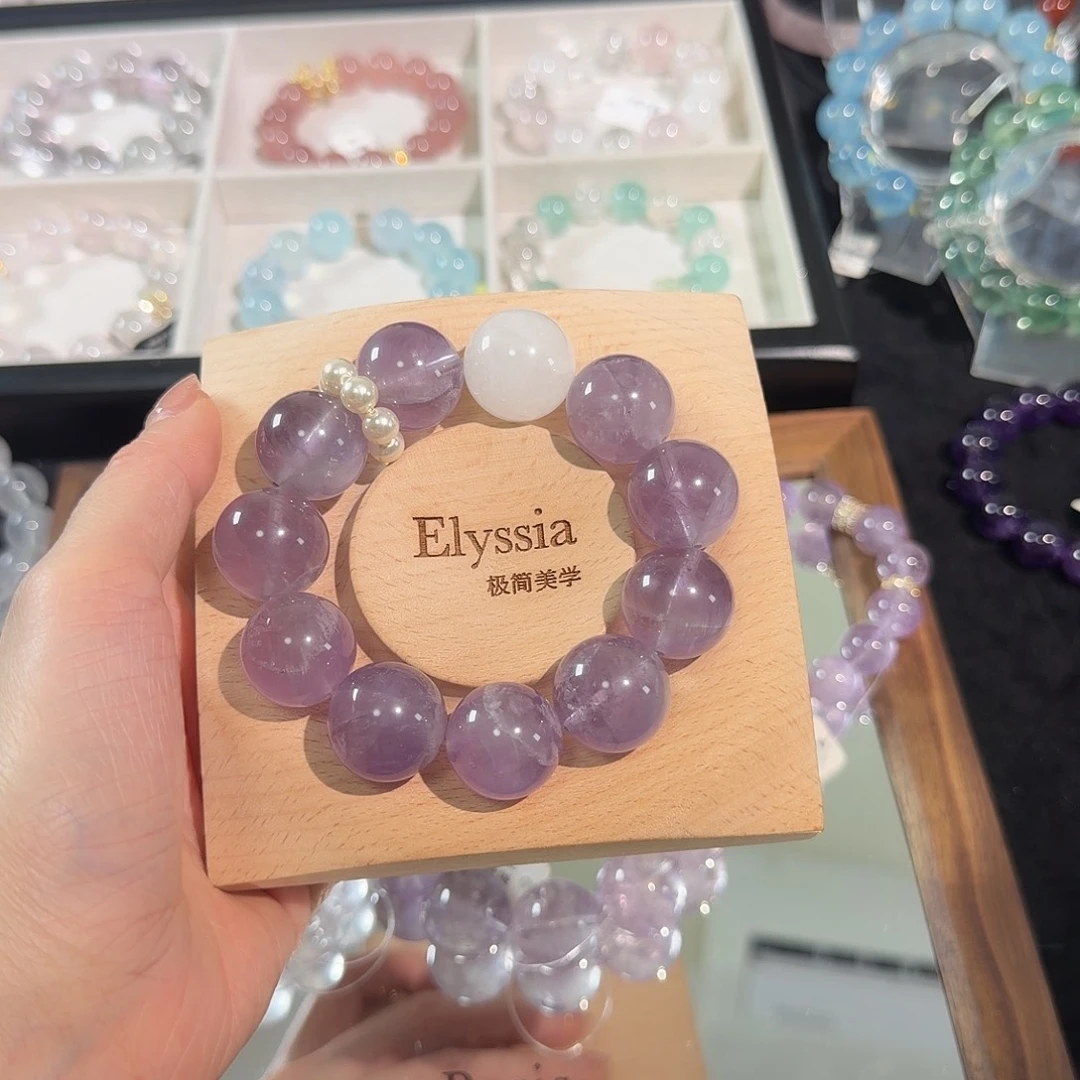 手链水晶未镶嵌18mm紫水