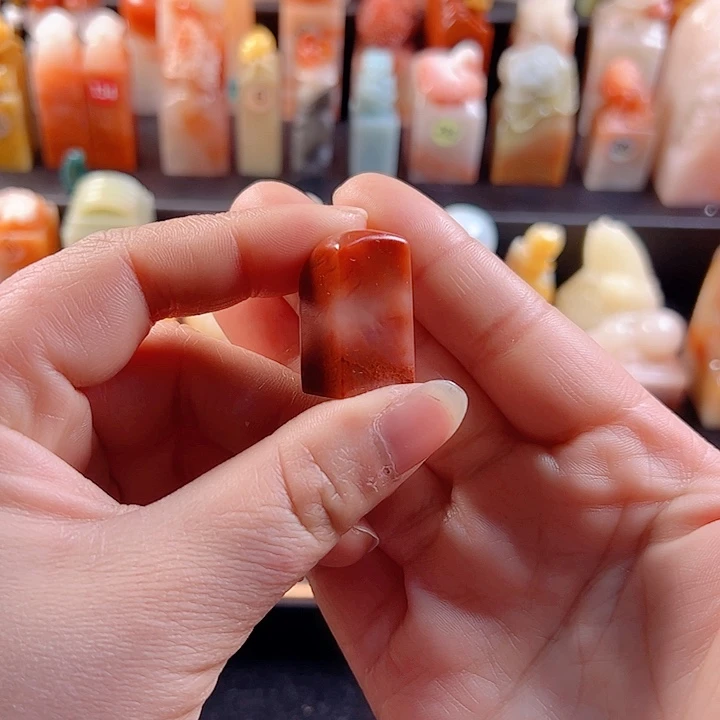 老挝石印石1.4厘米，包刻