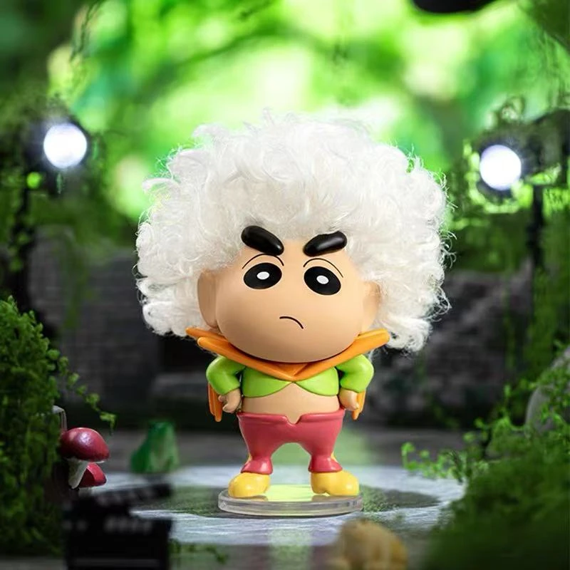 正版蜡笔小新全明星系列潮玩手手办盲盒