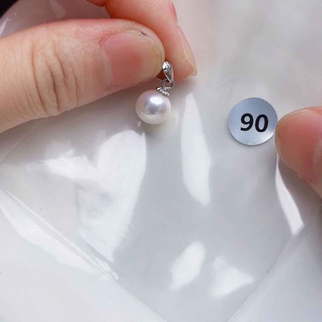 银S925镶嵌耳饰淡水珍珠