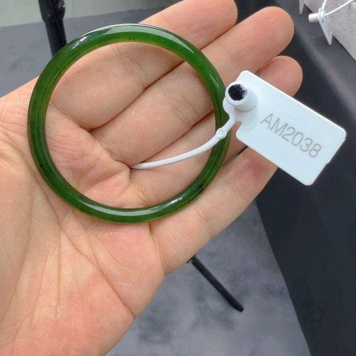 和田玉（碧玉）手镯未镶嵌56