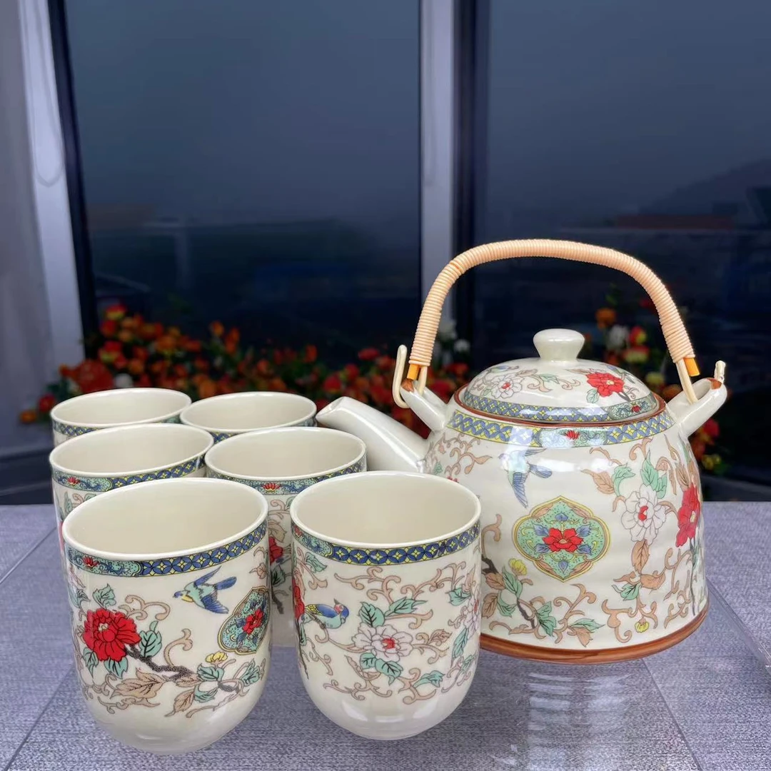 【邮政甄选】鸟语花香-提梁壶一壶六杯@1102(cp)