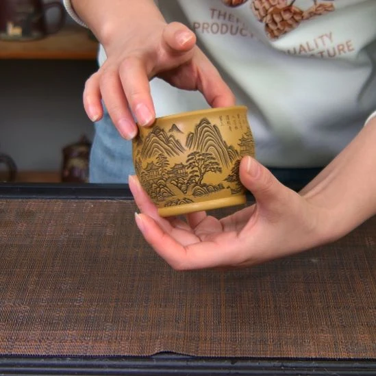 茶杯紫砂高货放漏