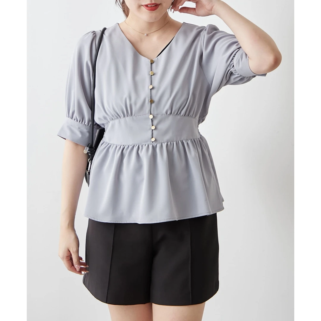 【MonTendre】夏季新款 R 百搭小众洋气时尚荷叶边女装上衣衬衫