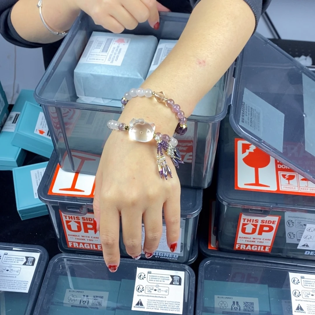 手链水晶银S925镶嵌