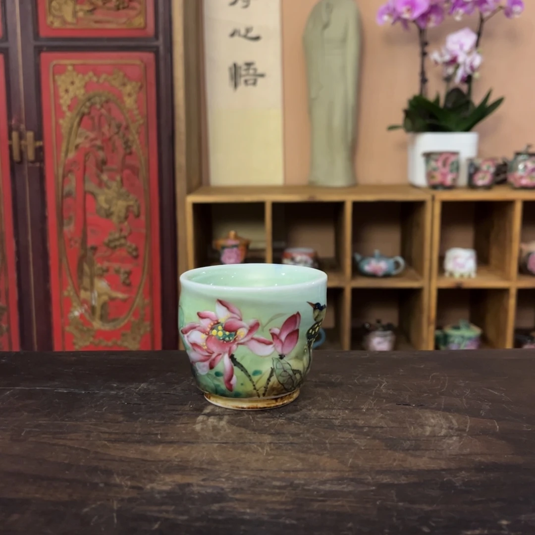 柴烧纯手工手绘陶瓷