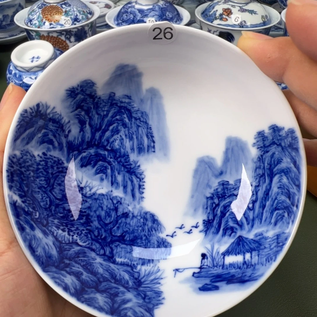 景德镇纯手工纯手绘茶具木木26