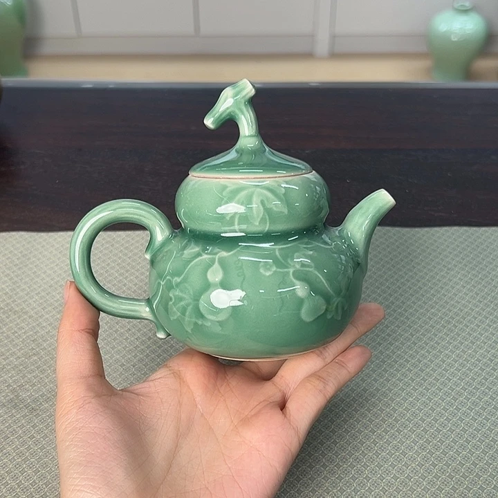 龙泉云间青瓷小米茶器