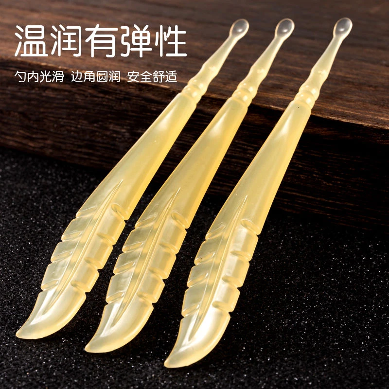 新款挖耳勺单个软头不伤耳圆头薄口薄边挖耳朵耳扒掏耳勺采耳工具